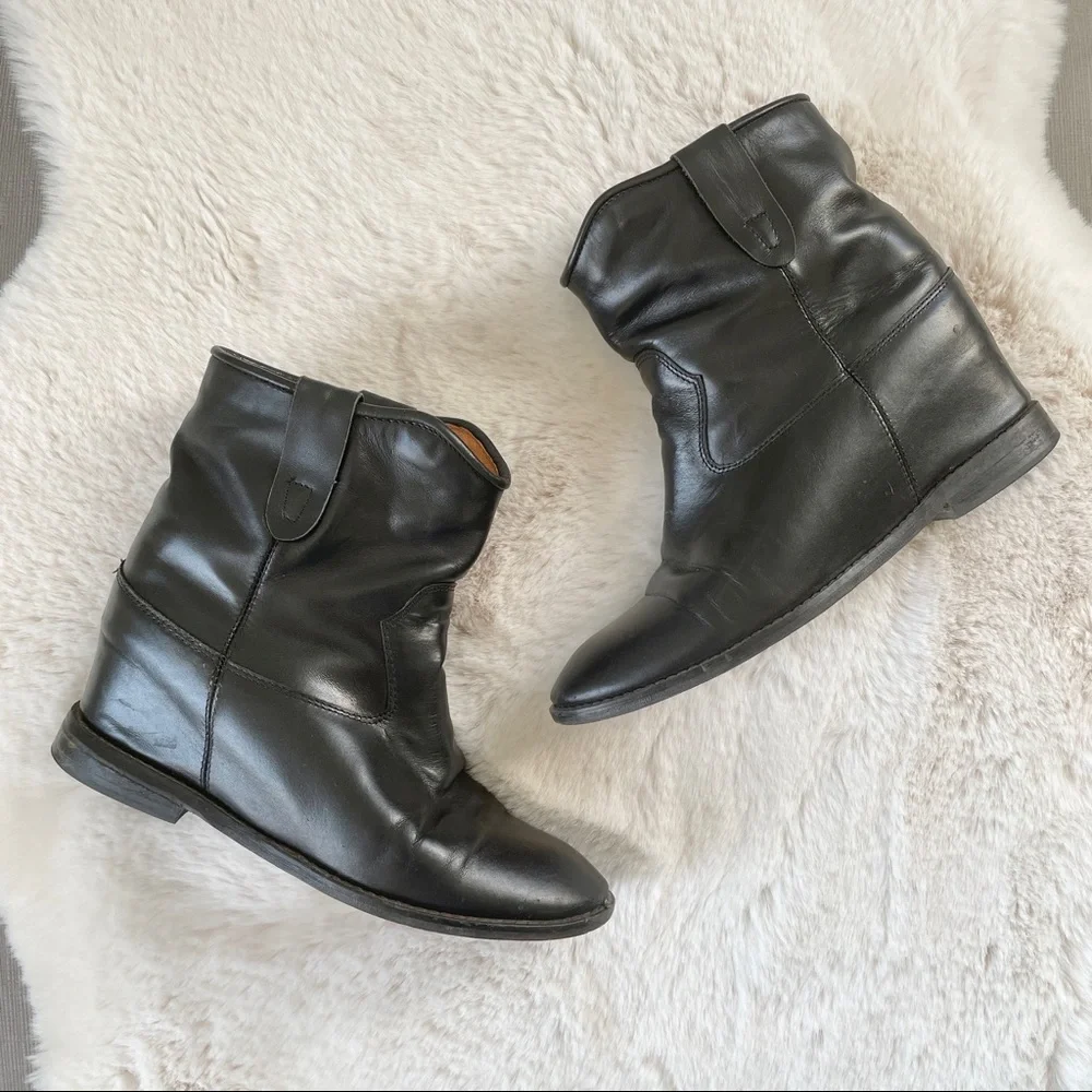 Isabel Marant Crisi Concealed-Wedge Ankle Boots